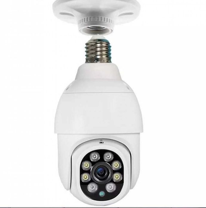 Куполна Wi-Fi камера под формата на крушка с широкообхвана видимост