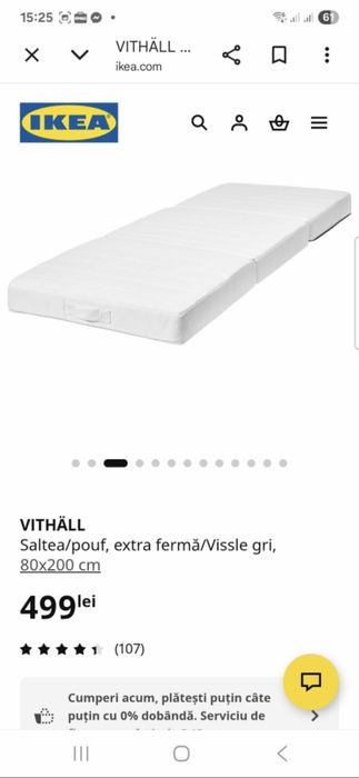 Vand 2 paturi stivuibile ikea