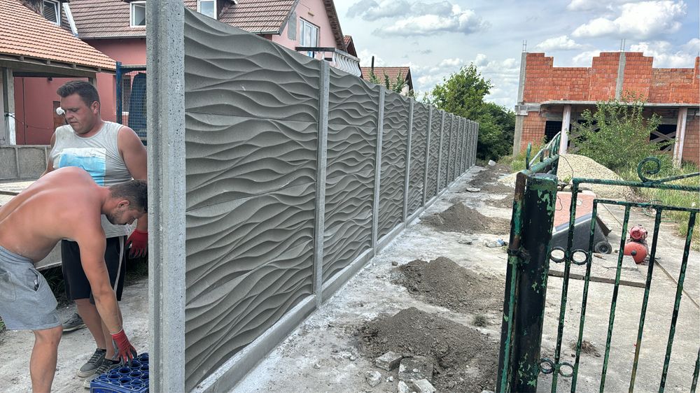 Gard placi beton