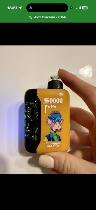 Vape 50000 puffs Reincarcabil display arome fructate