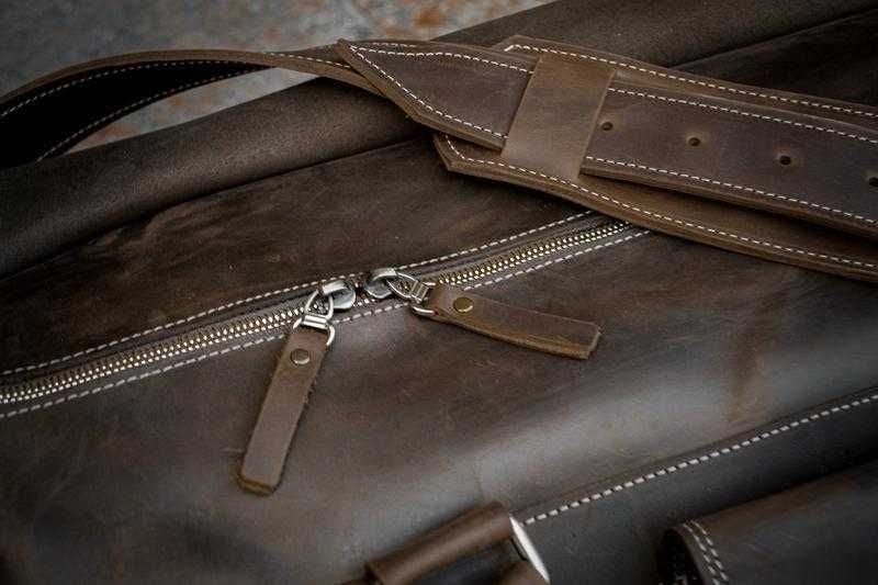 Geantă din piele naturală. Geantă de voiaj. Travel Bag. Gym Bag. Leather Duffel Bag. Geantă de sală