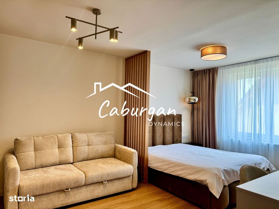 Garsoniera renovata, 36mp utili+balcon, etaj 3/4, reper Promenada Mall