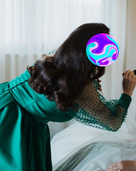 Rochie midi BUDOIR DESIGNERS BUTIQUE, verde turcoaz