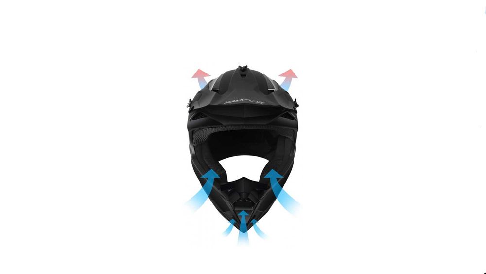 Casca Downhill Enduro Cross ATV S M L XL BLACK Cagula Cadou