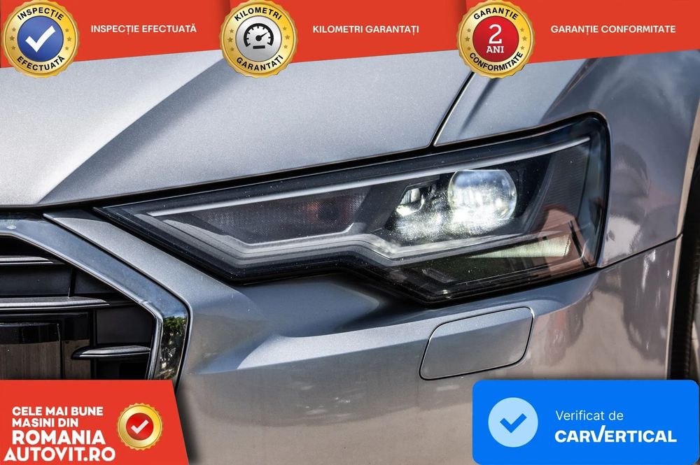 Audi A6 Limuzina 3.0 Mild Hibrid Quattro 231cp Piele AppleCar LineA ACC LED WideScreen