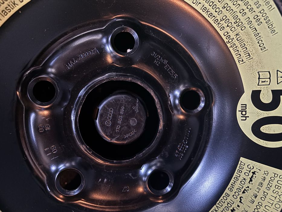 Roata rezerva si chit pana originale vw