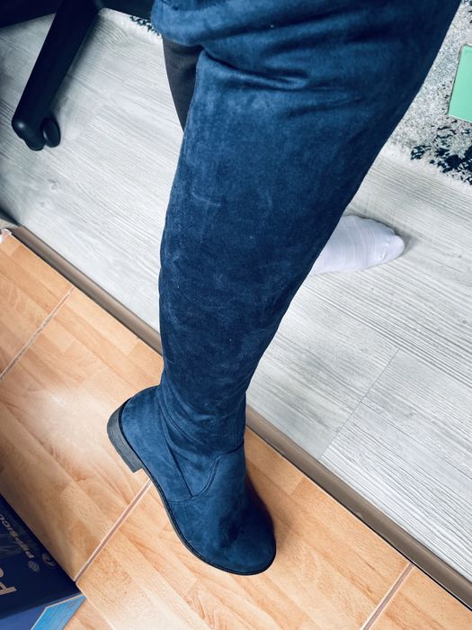 Cizme lungi catifea