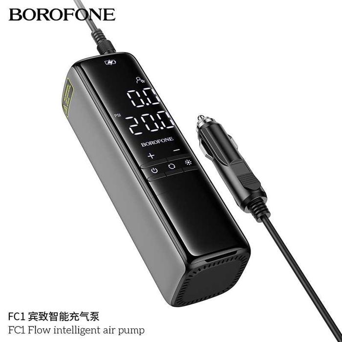 Borofone FC1 Автомобильный насос Flow Smart Air Pump Inflation 12V
