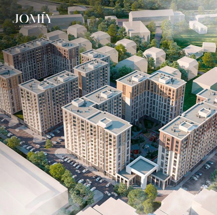 Nrg Jomiy 1-комнатная квартира 40м2+3м2 балкон, м2.