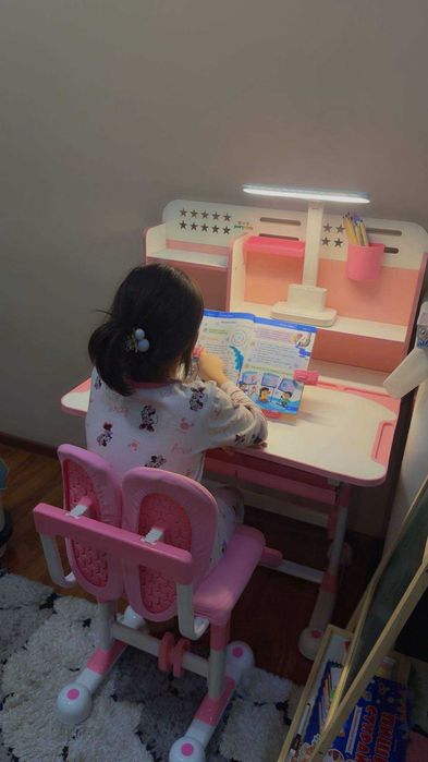 Парта + Стул Трансформер (3-25 ёшгача мос келади) – ДОСТАВКА БЕПУЛ