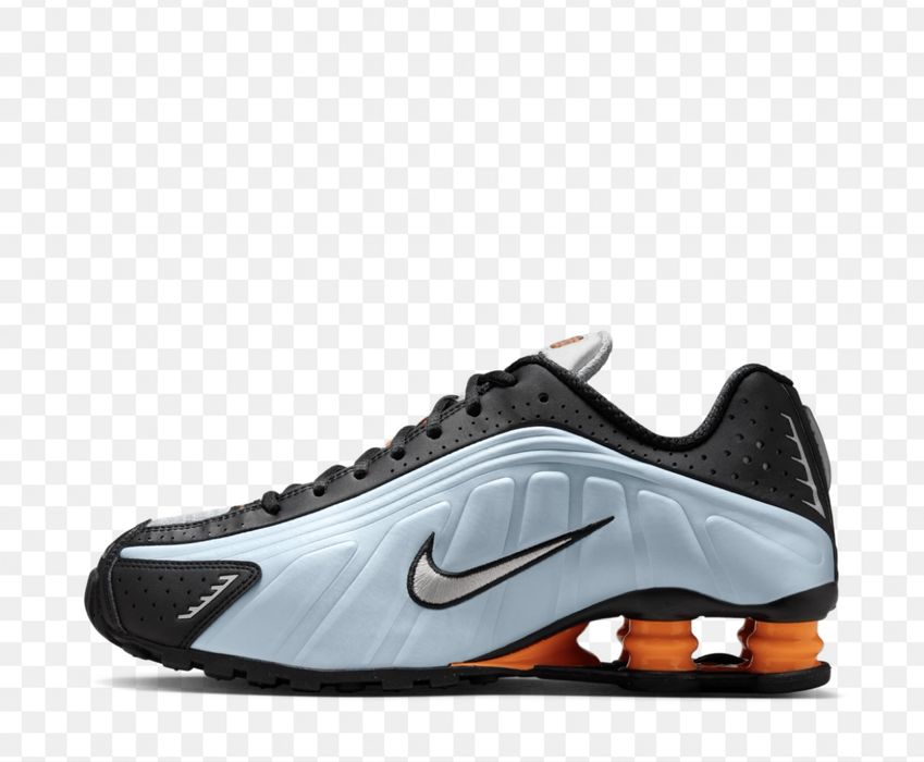 nike shox r4 голубые