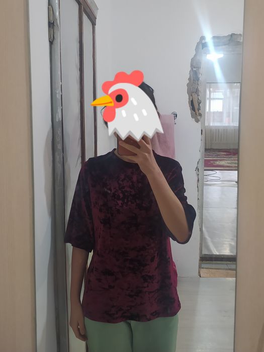 Бархатный футболка !!!