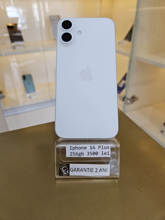 Iphone 16 plus 256gb 2Ani garantie Nou!