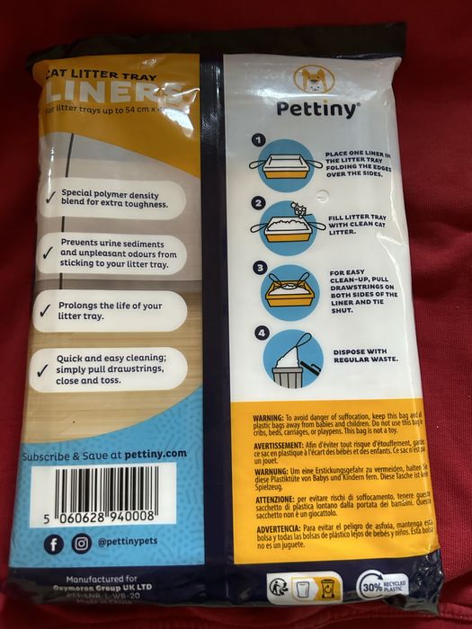 Căptușeală pentru tăvi de gunoi pentru pisici „originale”