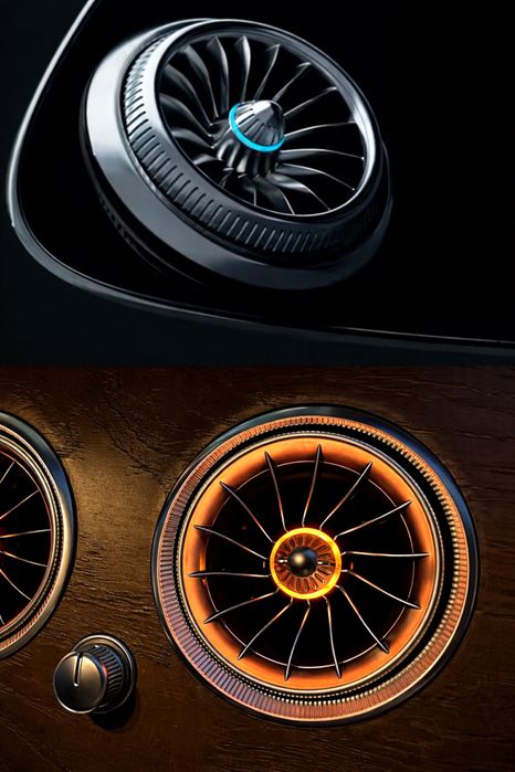 Нов модел въздоховоди за w213 светещи за Е- класа след 2014г 64 цвята