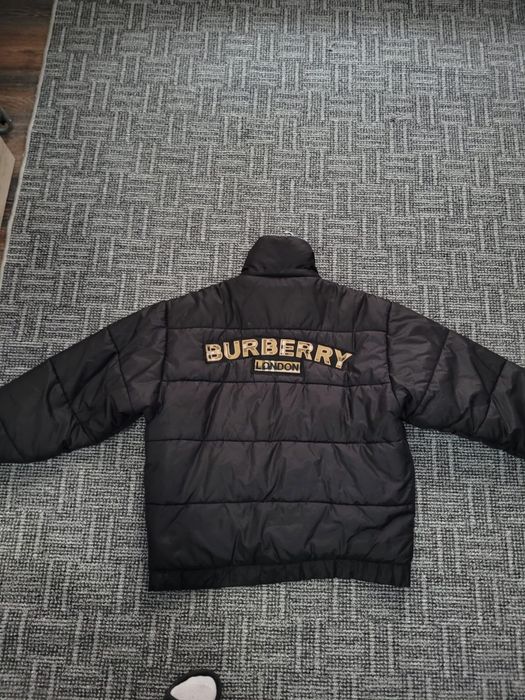 Geacă de iarnă neagră matlasată Burberry London – Mărimea 2XL