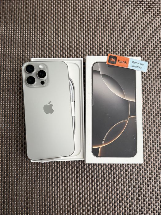 НОВ!iPhone 16 Pro max*ЛИЗИНГ 92лв/м Natural айфон 16 про макс 256