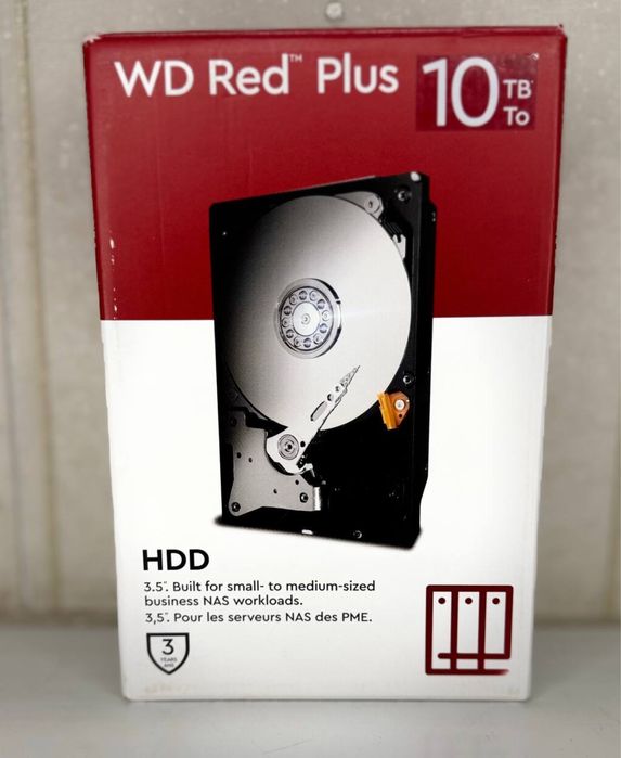 HDD 10Тb Western Digital Red Plus WD101EFBX 7200Rpm 256MB NEW