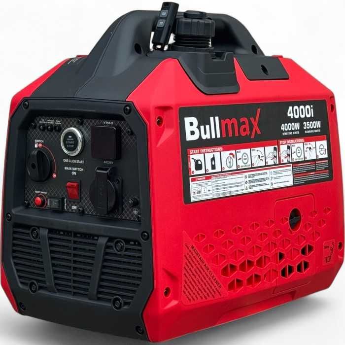 Инверторен обезшумен генератор за ток Bullmax 4000i, 3.5kW, Чиста сину