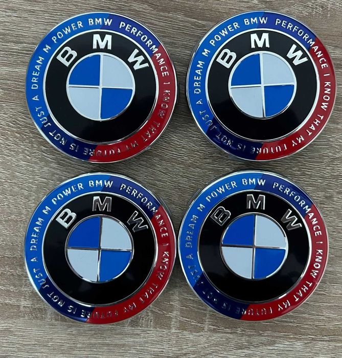 Capace janteBMW clasice/black white/black/aniversare/cutextclasice68mm