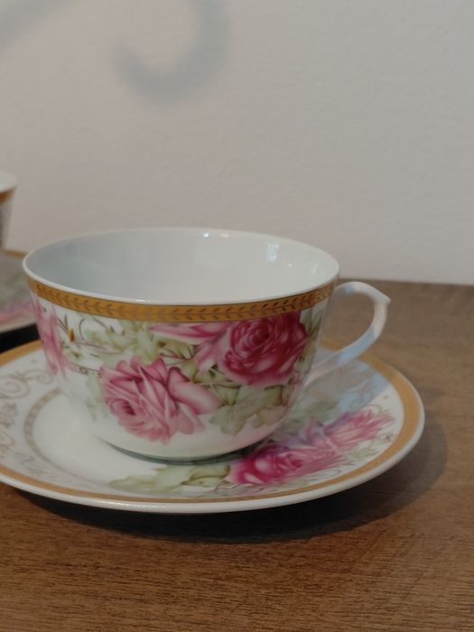 Set Duo cafea/ceai porțelan Coajă de ou