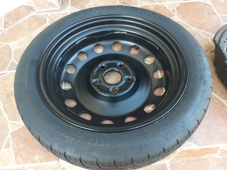 Roata rezerva slim cric cheie de vw,audi,seat,skoda