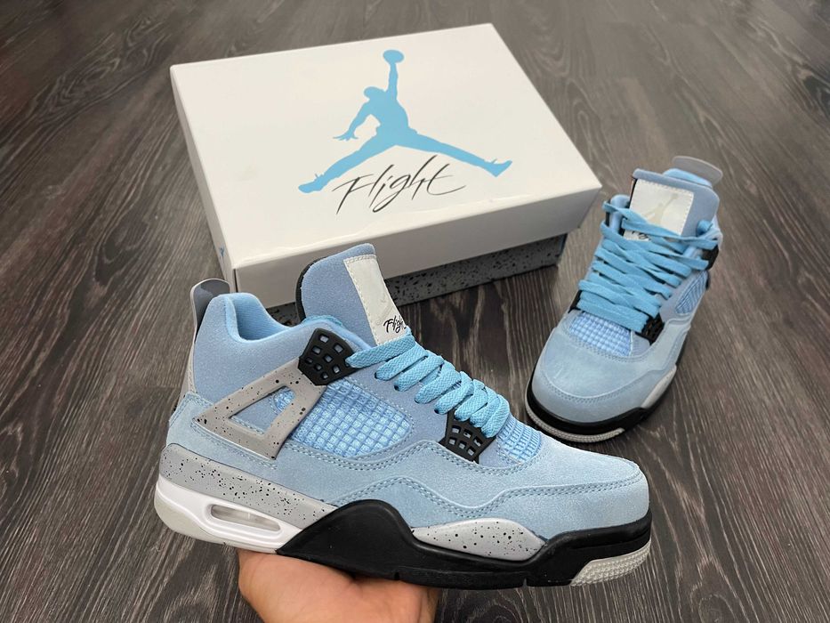 Adidasi JORDAN 4 Retro University Blue - Produs NOU PREMIUM din Piele