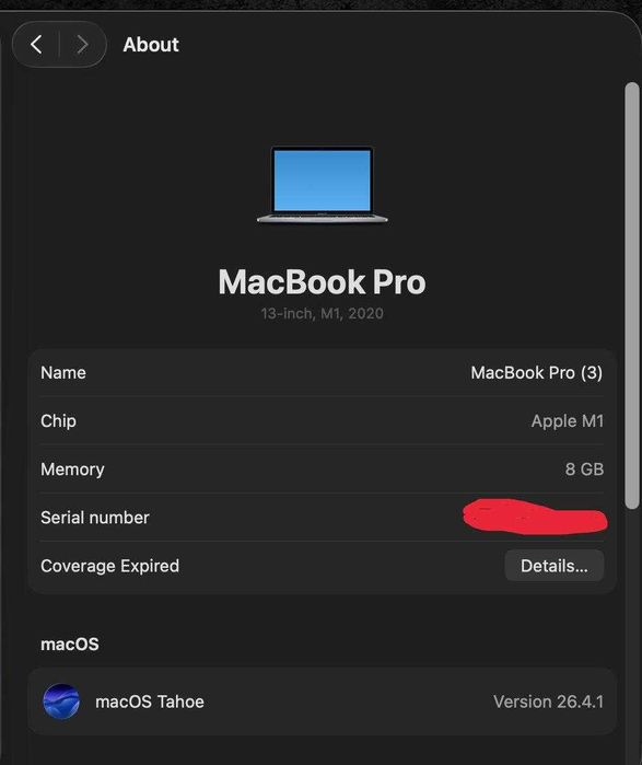MacBook m1 pro 13-inch