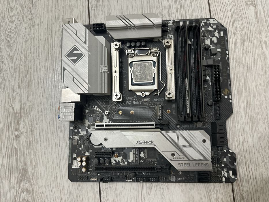 Материнская плата B460 с процIntel Core I7 - 10700 и озу 2x8 ddr4