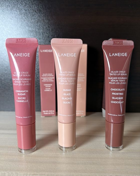 LANEIGE Glaze Craze серум балсам гланц за устни Tinted Lip Serum 12g Оригинален корейски Lip Gloss K-Beauty Корейска козметика