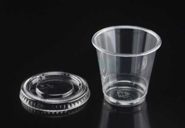 Sous uchun qopqoqli bir martalik plastik idish, 100 dona