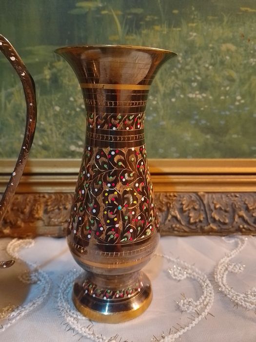 Кувшин и вазы из латуни