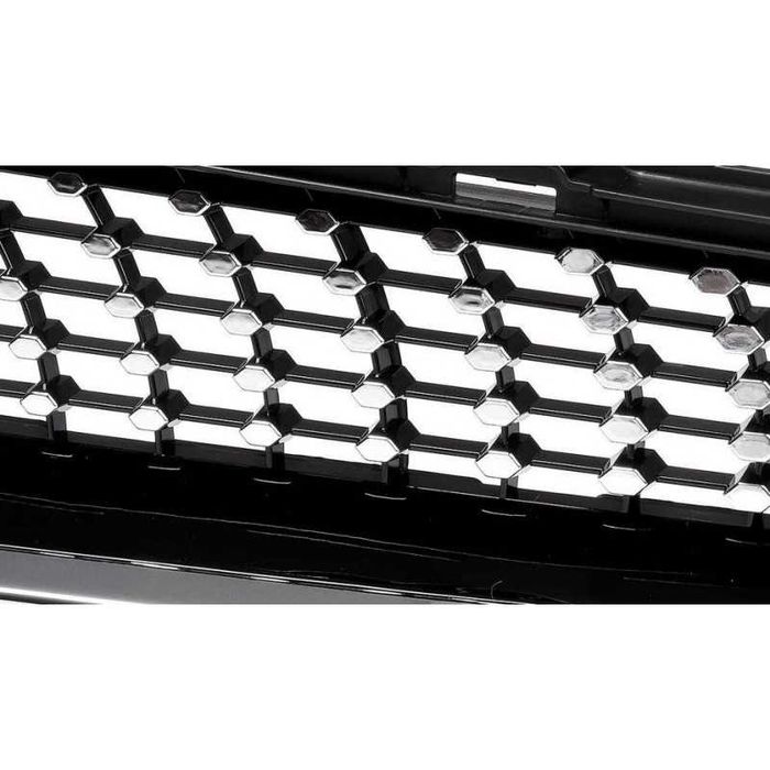 Хром/черна решетка за Mercedes C класа W205, S205, с отвор за камера