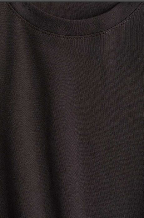 Женская футболка оверсайз, бренд H&M, цвет темно-бордовый, размер М