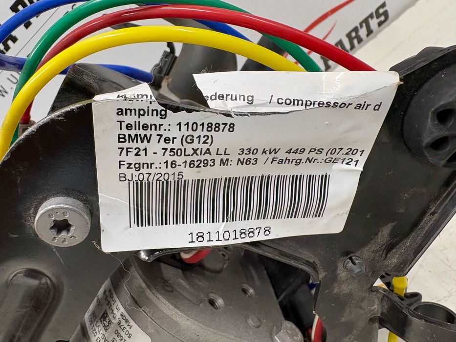 Оригинален Компресор Въздушно Окачване За БМВ Г11 Г12 6861882 BMW G11 G12