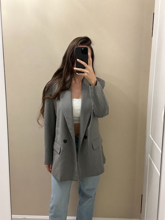 Сиво сако ZARA