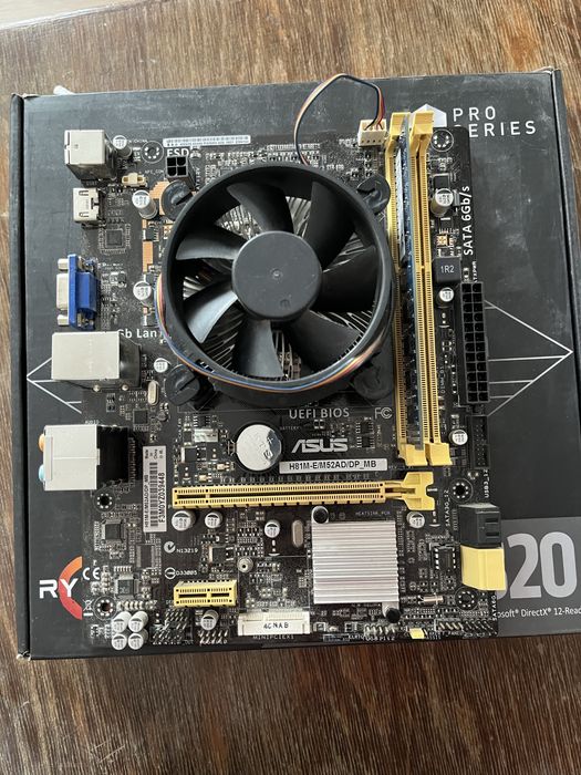 Kit Upgrade PC - ASUS H81M-E + Intel i3-4160 + 4GB RAM + Cooler