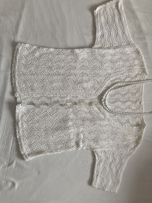 Bluza, cardigan crosetat din lanica fina