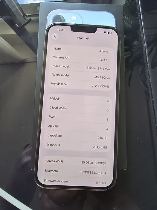Iphone 13 pro max 256 gb