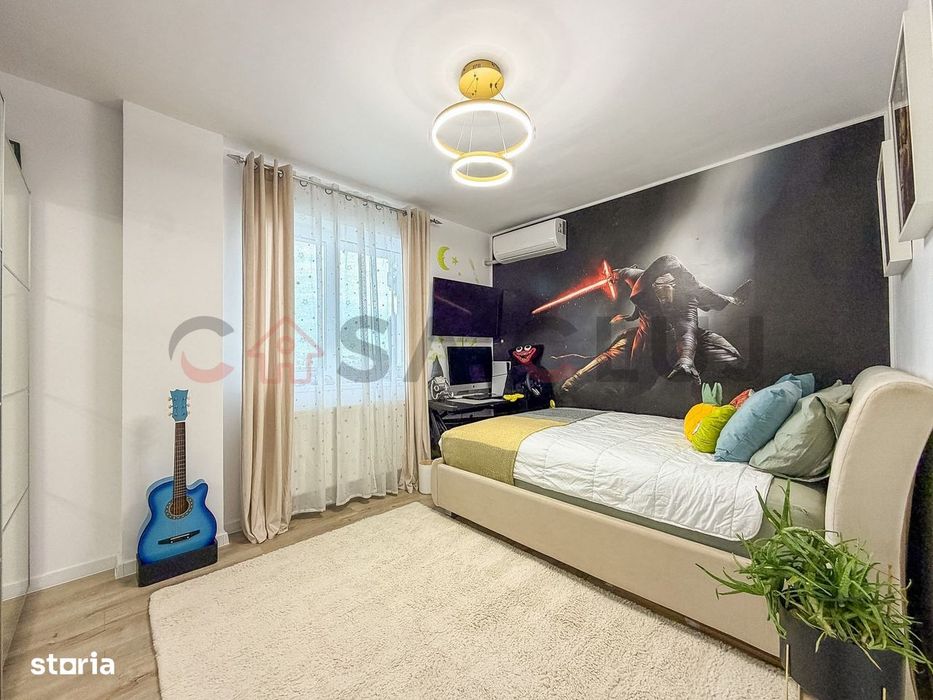 Apartament cu 2 dormitoare + living cu bucatarie open space