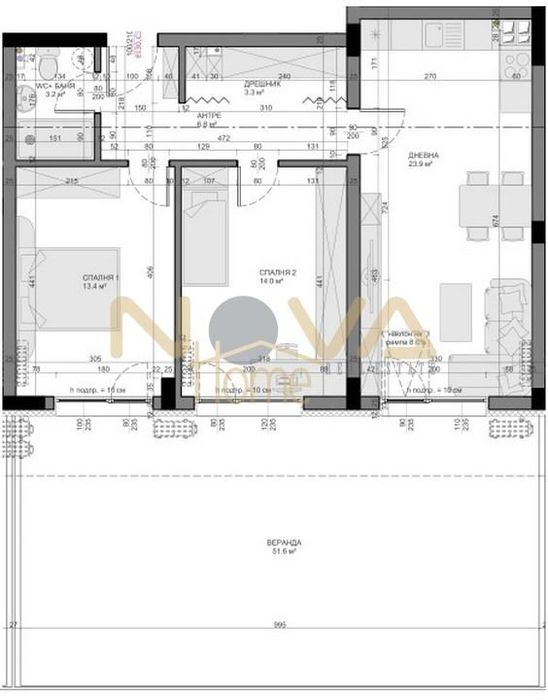 3-стаен в Варна-Владислав Варненчик 1 площ 145 цена 118500
