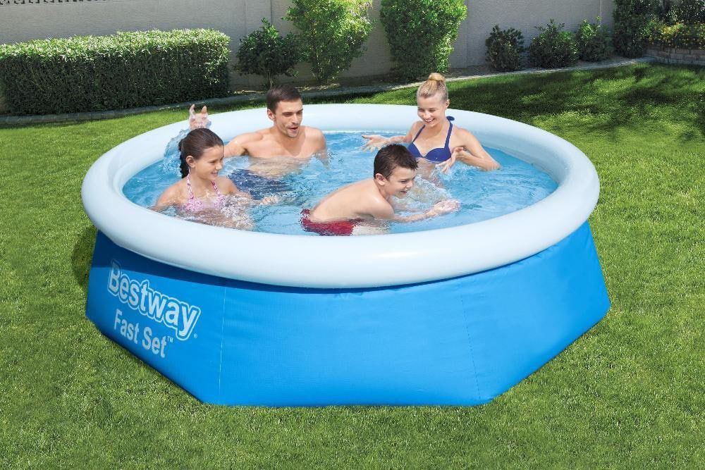 Intex bestway бассейн надувной 2.44х61