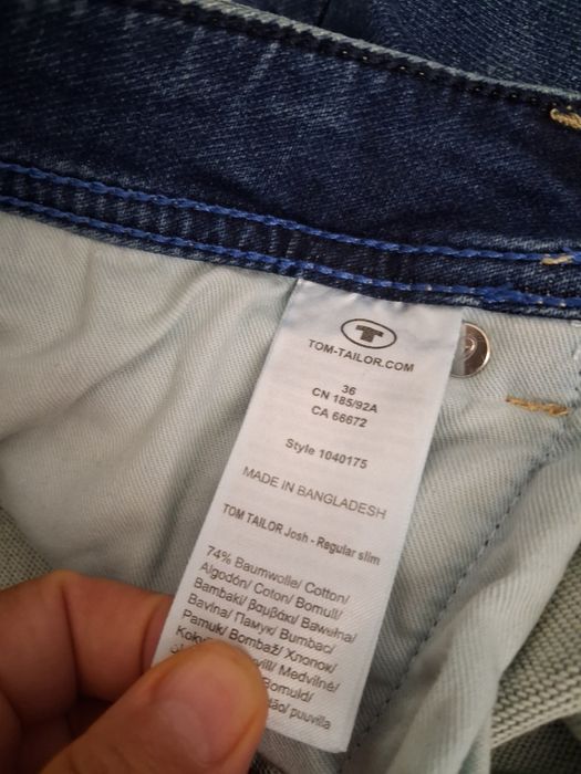 Vand  Pantaloni scurti de Blugi Tom Tailor  Josh Shorts marime W 36  L Barbati