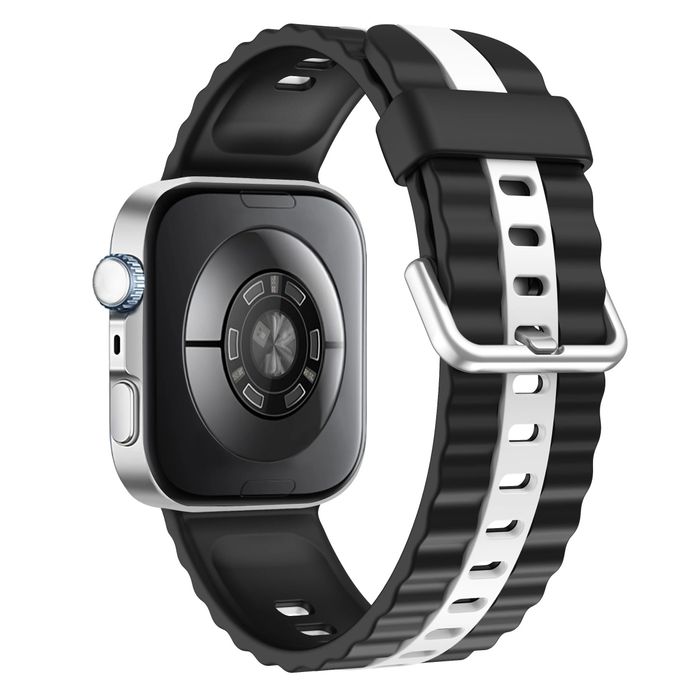 Huawei Watch Fit 3 4 4 Pro / STRIPE Двуцветна силиконова каишка