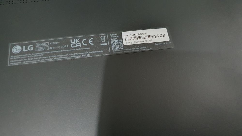 LG Laptop Gram Ultra Slim i7 16GB Ram Ultra Usor 17inch