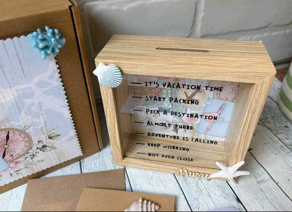 Касичка с морски мотиви