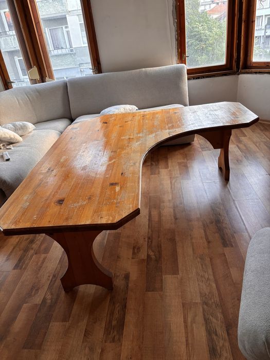 Масивна дървена маса, по поръчка