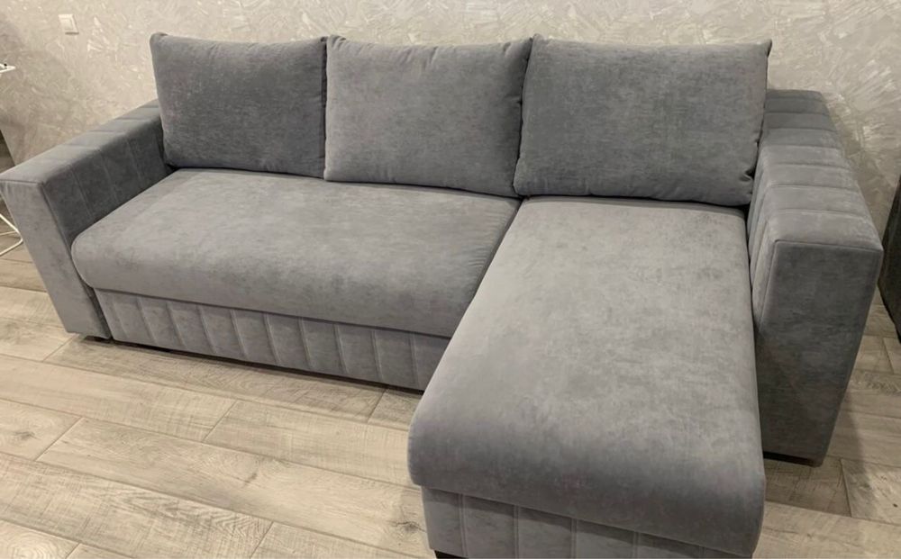 Диван серый раскладной