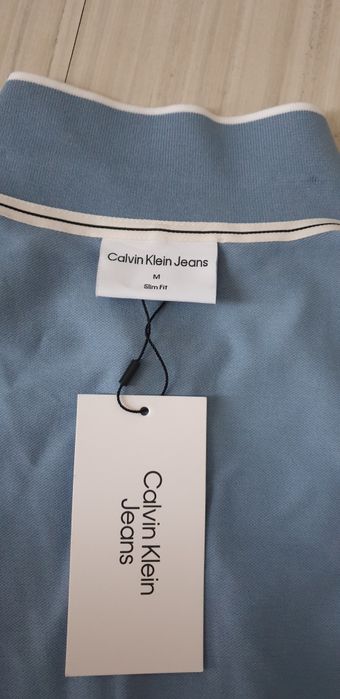 Calvin Klein Jeans  Stretch Cotton Slim / M  ОРИГИНАЛ! Мъжка Тениска!