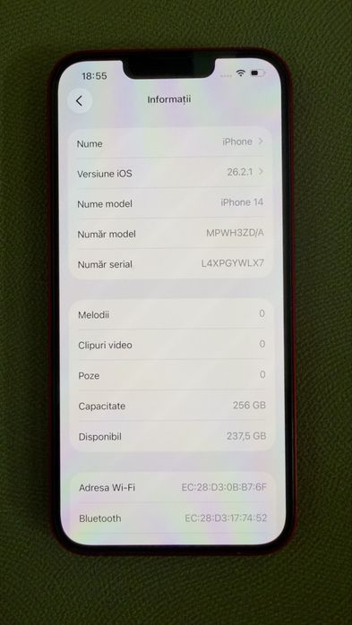 iPhone 14 RED 256GB